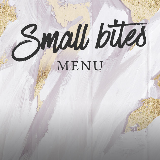 Small Bites menu at The Botanist Bristol 
